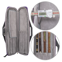 Sac de queue de billard moderne confortable à double sangle 4 mégots et 4 tiges Prix de gros pour les joueurs de billard Étui de queue pratique