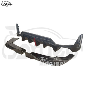 Con luz de freno, difusor de parachoques trasero de fibra de carbono, Kit de carrocería de punta de escape, piezas de coche para MW 3 Series G20 <span class=keywords><strong>LCI</strong></span> M340I, accesorio de afinación - Product Image 1