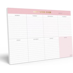 Portablocco Compatto Salvaspazio in Stile Art Déco con Superficie Magnetica Extra Spessa Cancellabile, <span class=keywords><strong>Calendario</strong></span> da Frigorifero - Product Image 3