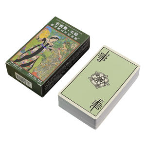 タロットカードスミスウェイトタロットカードカスタムグリーン78タロットカードデッキユニークなデザイン - Product Image 5