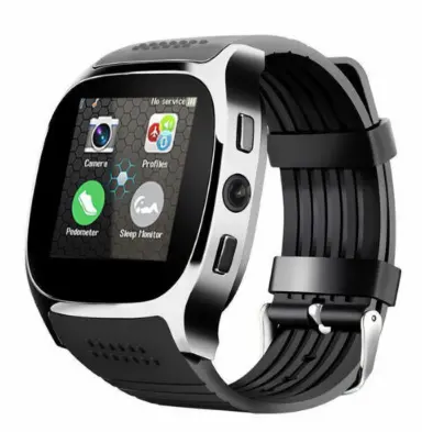 Customized logo NEW T8 men touch screen Smart mobile wrist Watches With Camera Wrist watch+bands Support SIM card for apple