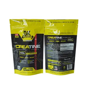 100g Creatine एचसीएल हाइड्रोक्लोराइड वृद्धि पेशी सेल Volumization चमकदार की खुराक खाद्य पैकेजिंग ज़िप ताला थैली