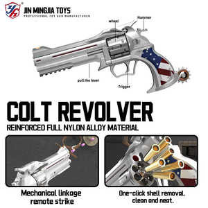 Pistola <span class=keywords><strong>Giocattolo</strong></span> Elettronica Revolver X770-1 all'Ingrosso con Proiettili Sicuri per Età 14+ <span class=keywords><strong>in</strong></span> <span class=keywords><strong>Metallo</strong></span>, Cina - Product Image 4