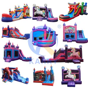 Inflatable bouncer jumping castle slide commercial moon bounce house for slide bounce house water slide combo for party rental