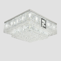 Lampes de plafond carrées modernes, lustre en cristal de luxe pour la maison, salon, salle à manger, chambre à coucher, hall d'hôtel