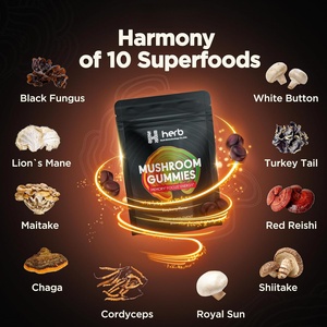 Suplemento diario de hongos todo en uno Gummy - 12 Mezcla de hongos con Chaga, Lions Mane, Reishi, Cordyceps, Gomitas de hongos - Product Image 3