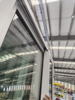 Fenêtres coulissantes en aluminium à impact d'ouragan Miami Dade approuvées par la Floride avec perche PTAC pour hôtel