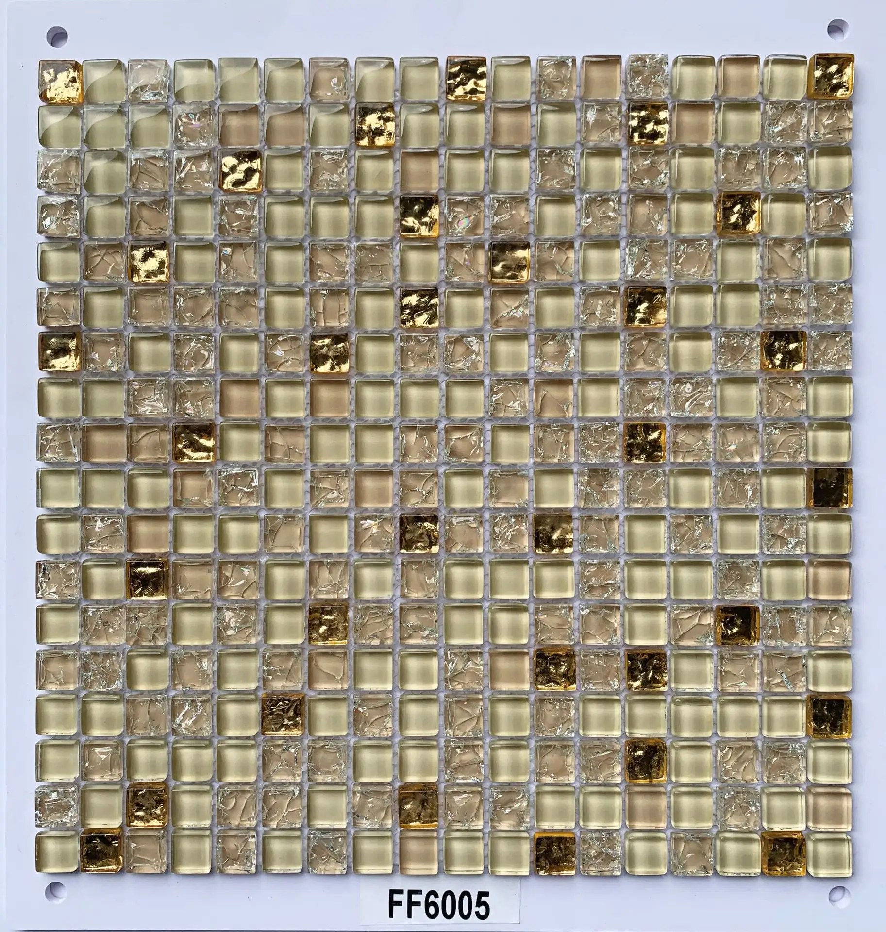 Kristallperlen-Bodenglas-Mosaikfliesen für Schwimmbadfliesen