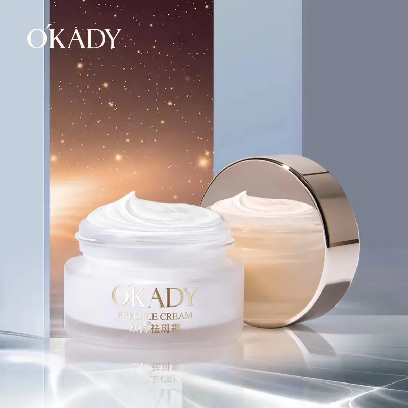 Großhandel OKADY Anti-Sommersprossen-Bleaching entfernen Sonnenbrand Ton Fading Spots natürliche Narben Gesichts creme entfernen