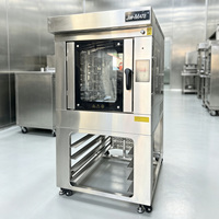 Nouveau four rotatif à air chaud à gaz en acier inoxydable à 5 plateaux pour la cuisson du pain, des biscuits, des pâtisseries et les applications de mouture de farine