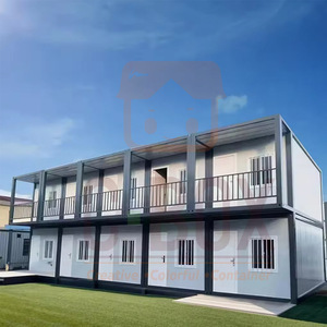 บ้านคอนเทนเนอร์ทรงสี่เหลี่ยมทันสมัยสำหรับใช้เป็นหอพัก ความหนามาตรฐาน บ้านคอนเทนเนอร์สำเร็จรูป - Product Image 2