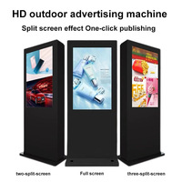 Afficheur publicitaire numérique LED HD personnalisable, étanche IP65, pour extérieur, sur pied, pour centres commerciaux et taxis (OEM)