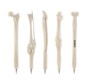 Promocional personalizable logotipo novedad creativo médico columna vertebral en forma de soporte nuevo regalo creativo bolígrafo de plástico