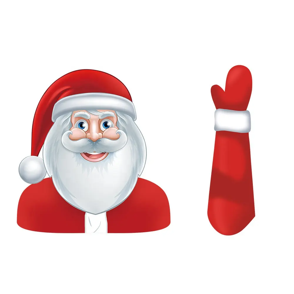 ETIE Hot sale Promotional cheap christmas snowman fridge sticker car and Christmas sticker Santa Claus decoration christmas
