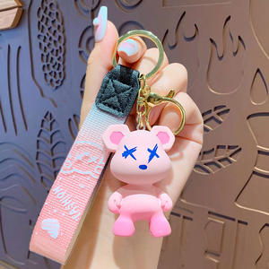 Nuevo Llavero de Acrílico con Diseño de Oso de Peluche Estilo Clásico de Dibujos Animados, Color Sólido, Cielo Estrellado - Product Image 6