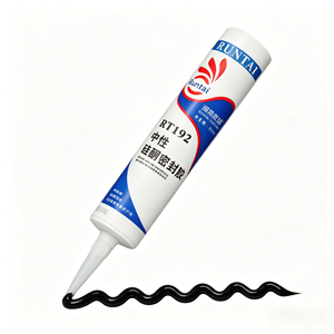 Scellant silicone neutre transparent RUNTAI Construction 280ml 300ml pour usage intérieur/extérieur, remplissage et étanchéité des joints en menuiserie - Product Image 1