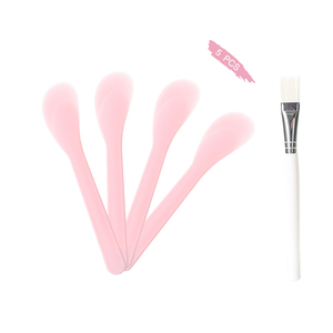 Chất Lượng Cao Khuôn Mặt Đất Sét Kem Applicator Thìa Trang Điểm Tự Làm Spa Mặt Nạ Trên Khuôn Mặt Mỹ Phẩm Nhựa Thìa Nylon Tóc Bàn Chải Thiết Lập - Product Image 4
