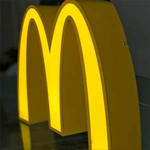 Letreros Metálicos Personalizados con Luces Publicitarias, Cajas de Luz con Letras Iluminadas con Logotipo de Tienda para Letreros Promocionales de Pared <span class=keywords><strong>Exterior</strong></span> - Product Image 2