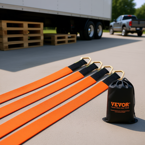 Sangles d'arrimage d'essieu de 2 po x 3.2 pi avec anneau en D pour remorques et haches de camion - Product Image 2