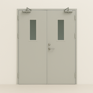 Puertas contra incendios de acero de seguridad ODM/OEM de 36 años probadas en fábrica: ignífugas, impermeables, con aislamiento térmico, con certificación CE, de acero inoxidable - Product Image 1