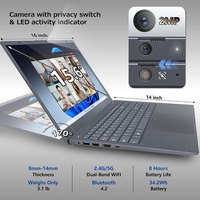 Laptop 15.6" con Intel Core I5 12a Gen, 16GB RAM, 512GB SSD, Windows 11 Pro OEM, Tastiera Inglese, per Affari, Studenti e Giocatori