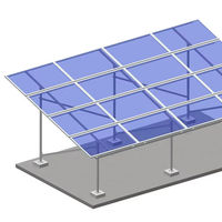 Système de montage solaire au sol pour panneaux photovoltaïques de grande taille en zone ouverte, personnalisable OEM/ODM, haute précision, formé à froid