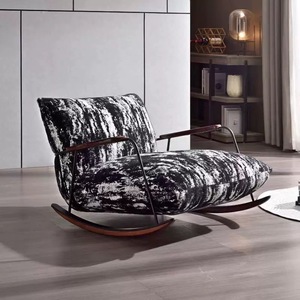 Vải hiện đại lười biếng cậu bé ngồi có thể ngả Rocking Chair với xoay và thiết kế bền cho phòng khách - Product Image 3