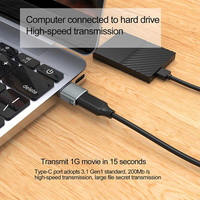 Adaptateur USB C femelle vers USB mâle en alliage d'aluminium Offre Spéciale Mini adaptateur Type C vers USB