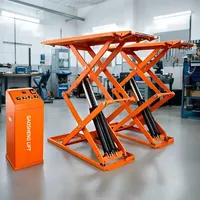 Elevador de Tijera Hidráulico Portátil de Alta Calidad Personalizado para Automóviles, Estable y Pequeño, Elevador de Vehículos