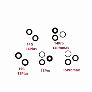 Verre d'<span class=keywords><strong>objectif</strong></span> de caméra arrière arrière d'origine en gros avec autocollant pour iPhone 14 14Pro 14Promax 14Plus 15 15Pro 15Plus 15Promax - Product Image 1