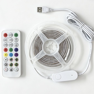 <b>RGB</b> LED Strip Light Kit Self-Adhesive Dimmable Silicone Coated Chasing Effect High Brightness Indoor Lighting - Product Image 4