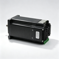 Moteur pas à pas Nema 24 EtherCAT à boucle fermée avec driver intégré 3 Nm 5A 36V avec double RJ45 pour machines de remplissage multi-têtes