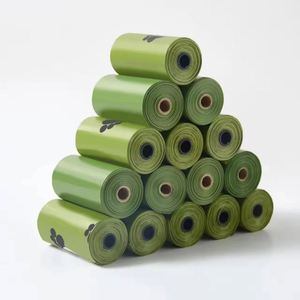 Certified Biodegradable <b>Compostable</b> Cornstarch Dog Poop <b>Bags</b> Eco Friendly Hot Sell Dog Pet Waste <b>Bag</b> Dispenser Thickened - Product Image 3