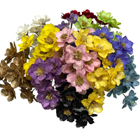 Großhandel Handgefertigte Silberglocken Getrocknete Blumen Bunte Konservierte Blumenstiele für Boho-Heimdekoration Valentinstag Weihnachten