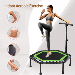 Trampoline d'intérieur MIJUMP 48 ''50'' avec guidon réglable Matériaux PP/EVA/PVC Élastique silencieux pliable pour adultes - Product Image 4