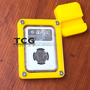 Exhibición de moneda clasificada de Color <span class=keywords><strong>amarillo</strong></span> acrílico de gran oferta TCG para PCGS de oro de cabeza india de 1873 $1 (abierto 3), protección acrílica de moneda de grado - Product Image 4