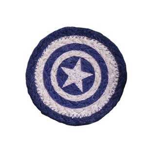 Thé et café en gros 12 cm INS petit clair rond lin ficelle tressée isolation maison mignon napperon sous-verres - Product Image 2