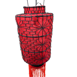Linternas Tradicionales Chinas de Seda Roja - Product Image 4