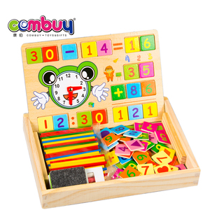 <span class=keywords><strong>Abaque</strong></span> d'écriture multifonction, 7 pièces, jeu en bois, mathématiques - Product Image 3