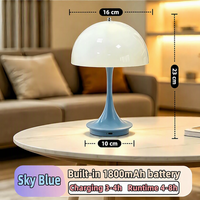 Lampe de table en forme de bourgeon de fleur, style petite taille, pour chambre à coucher, lampe de chevet, veilleuse décorative tactile à intensité variable