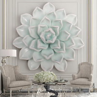 Fleurs murales suspendues en céramique 3D de style américain, faites à la main, pour la fête des mères et Noël 2025