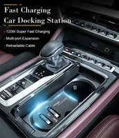 Kabel Retractable Vtear Multi Fungsi, Stasiun Docking Mobil, Aksesoris Dekorasi Interior Untuk Hongqi H5 Ousado 2023-2025