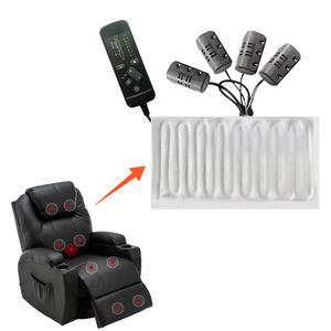 Silla masajeadora 8 bola vibradora 12 V asiento masaje cojín Lumbar vibración sistema vibratorio con almohadilla térmica - Product Image 1