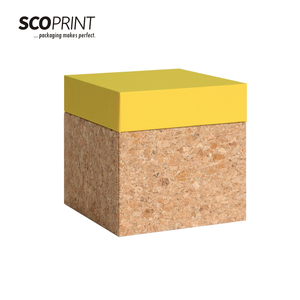 Innovative scatole di carta eco-friendly sughero scatola regalo e contenitore per alimenti con per la torta di fiori presenta