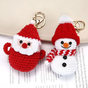 Amigurumi <span class=keywords><strong>de</strong></span> Peluche, Adornos Navideños <span class=keywords><strong>de</strong></span> Ganchillo <span class=keywords><strong>de</strong></span> Santa Claus, Árbol <span class=keywords><strong>de</strong></span> Navidad y <span class=keywords><strong>Muñeco</strong></span> <span class=keywords><strong>de</strong></span> <span class=keywords><strong>Nieve</strong></span>, Llavero Tejido, Regalo <span class=keywords><strong>de</strong></span> Navidad Hecho a Mano - Product Image 2