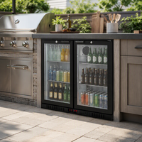 Réfrigérateur commercial 200L pour boissons, exportateur chinois, vente en gros, refroidisseur de bouteilles, présentoir réfrigéré