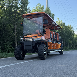 Voiture de golf électrique 4x4 8 places Voiturette électrique Voiture de tourisme Zone touristique Parc Bus de tourisme Véhicule tout-terrain Voiturette de golf <span class=keywords><strong>Club</strong></span> Car - Product Image 4
