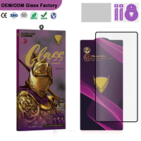 KA-W01 Golden Armor Verre trempé 9H Anti-statique Anti-rayures Étanche Anti-traces de doigts Résistant aux chocs Protection complète pour téléphone portable