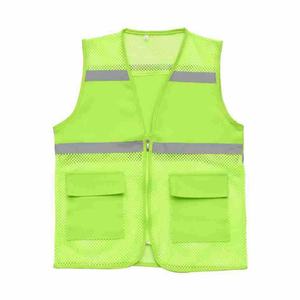 Gilet de sécurité réfléchissant imperméable de classe 2 ANSI à haute visibilité avec logo personnalisé pour les travaux de construction - Product Image 3