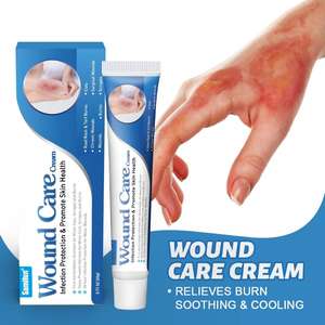 Baume de soin apaisant pour brûlures et plaies, à base de plantes, certifié ISO, crème réparatrice cutanée anti-infectieuse - Product Image 2